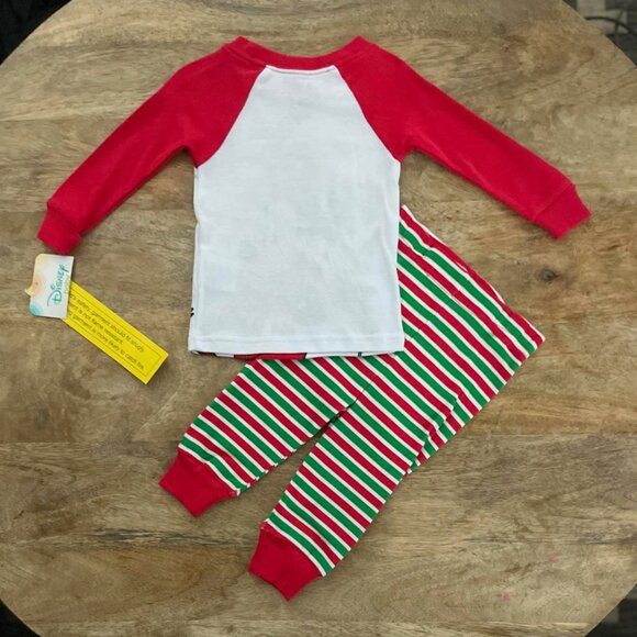 5/$20 NEW 2Pc 9M Mickey Mouse Christmas Pajamas - Picture 3 of 4